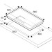 Варочная панель Bertazzoni PM3630GX газовая+теппан-яки