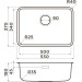 Мойка Omoikiri Omi 53-U/I-LG Ultra Mini нерж.сталь/светлое золото (4997406)