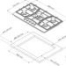 Варочная панель Kuppersberg FS 910 Ant Bronze газовая