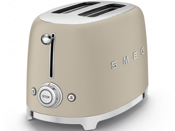 Тостер на 2 ломтика SMEG TSF01MLMEU лунный свет матовый