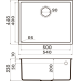 Мойка Omoikiri Bosen 54-U-BL Tetogranit/черный (4993161)