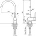 Смеситель Paulmark Bend Be212066-BS (SS), брашированная сталь