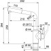 Смеситель Franke Urban с выдвижным шлангом, серый (115.0595.089)